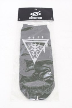 画像1: KRY CLOTHING / スニーカーソックス  黒 H-25-09-25-1012-EL-ZA-KB-ZH