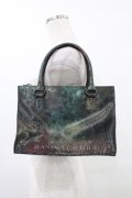 Jean Paul GAULTIER / Vサイバーハンドバッグ  グリーン H-25-09-25-1017-GO-BG-KB-ZH
