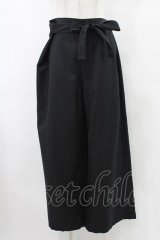 HERHUM / タックリボンのワイドパンツ  黒 H-25-09-25-1018-0-PA-KB-ZH