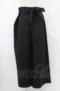 HERHUM / タックリボンのワイドパンツ  黒 H-25-09-25-1018-0-PA-KB-ZH