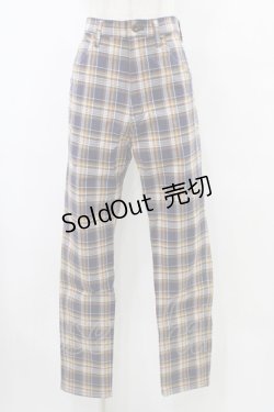 画像1: MILKBOY / CHECK PANTS  ネイビー H-25-09-25-1020-MB-PA-KB-ZH