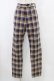 画像1: MILKBOY / CHECK PANTS  ネイビー H-25-09-25-1020-MB-PA-KB-ZH (1)