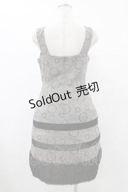 画像2: Jane Marple / ドット刺繍ツイードジャンパースカート  グレー H-25-09-25-1027-JM-OP-KB-ZH