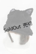 MILK / CATイヤーバケットハット  ブラック H-25-09-25-1003-ML-AC-KB-ZH