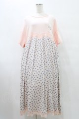 Candy Stripper / BRAVE DINOSAUR PATTERN ワンピース  ピンク H-25-09-25-1028-PU-OP-KB-ZT456