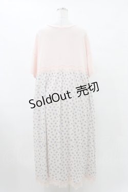 画像2: 【SALE】Candy Stripper / BRAVE DINOSAUR PATTERN ワンピース  ピンク H-25-09-25-1028-PU-OP-KB-ZT456