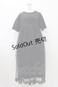 Candy Stripper / BRAVE DINOSAUR LINGERIEワンピース  ブラック H-25-09-25-1029-PU-OP-KB-ZT456