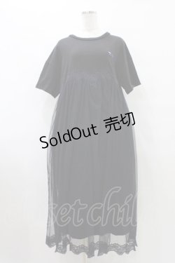 画像1: Candy Stripper / BRAVE DINOSAUR LINGERIEワンピース  ブラック H-25-09-25-1029-PU-OP-KB-ZT456