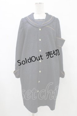 画像1: ネバアランド / 腕章風ワンピース  紺 H-25-09-25-1030-LO-OP-KB-ZH