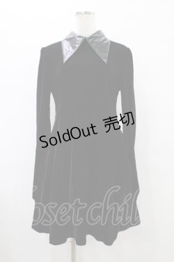 画像1: KILL STAR / Cathedral II skater Dress M 黒×白 H-25-09-25-1032-SL-OP-KB-ZH