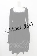 KILL STAR / Imperia Long Sleeve Velvet Dress S 黒 H-25-09-25-1033-SL-OP-KB-ZH