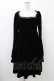 画像1: KILL STAR / Imperia Long Sleeve Velvet Dress S 黒 H-25-09-25-1033-SL-OP-KB-ZH (1)