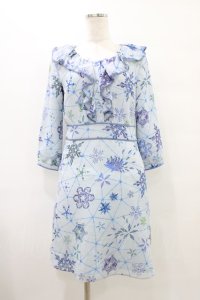 MILK / Snow Friendsドレス  ブルー H-25-09-25-1034-ML-OP-KB-ZH
