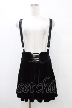 画像1: KILL STAR / ABOLOFT SUSPENDER DRESS SKIRT M ブラック H-25-09-25-1035-SL-SK-KB-ZH