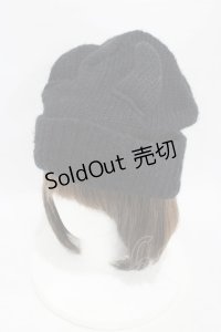HELL CAT PUNKS / 角付きニット帽  黒 H-25-09-25-1004-PU-AC-KB-ZH