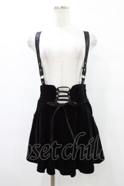 画像1: KILL STAR / ABOLOFT SUSPENDER DRESS SKIRT S ブラック H-25-09-25-1036-SL-SK-KB-ZH