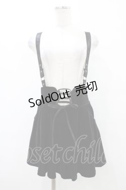 画像1: KILL STAR / ABOLOFT SUSPENDER DRESS SKIRT S ブラック H-25-09-25-1036-SL-SK-KB-ZH