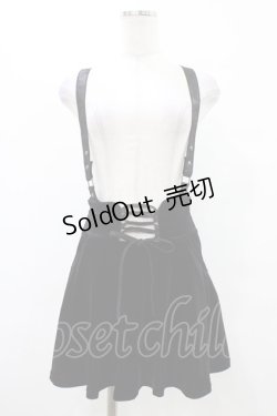 画像1: KILL STAR / ABOLOFT SUSPENDER DRESS SKIRT XS ブラック H-25-09-25-1037-SL-SK-KB-ZH