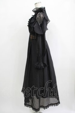 画像2: couture BY ROJITA / ラッフルロングワンピース Free ブラック H-25-09-26-025-GO-OP-NS-ZH