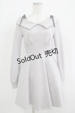 画像1: An MILLE / ショルダーリボンスウェットワンピース Free チャコール H-25-09-26-026-EL-OP-NS-ZH