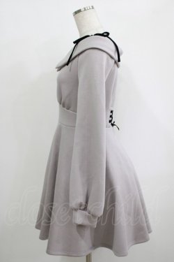 画像2: An MILLE / ショルダーリボンスウェットワンピース Free チャコール H-25-09-26-026-EL-OP-NS-ZH