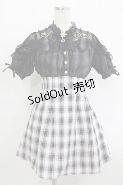 画像1: Rojita / 肩ベルトデザインドッキングワンピース Free ブラック H-25-09-26-028-LO-OP-NS-ZH