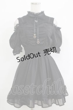 画像1: couture BY ROJITA / レイヤード風オフショルワンピース Free ブラック H-25-09-26-030-GO-OP-NS-ZH