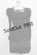 Ank Rouge / backスピンドルワンピース M ブラック H-25-09-26-032-CA-OP-NS-ZH