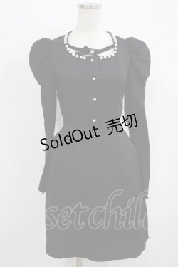 画像1: Ank Rouge / backスピンドルワンピース M ブラック H-25-09-26-032-CA-OP-NS-ZH