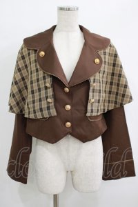 Amavel / くまの探偵さん ケープセットジャケット Free ブラウン H-25-09-26-035-CA-JA-NS-ZH