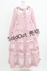 BABY,THE STARS SHINE BRIGHT / Sweet Gingham Dollロングワンピース Free エンジ H-25-09-26-005-BA-OP-NS-ZH