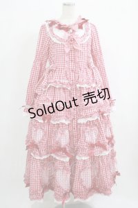 BABY,THE STARS SHINE BRIGHT / Sweet Gingham Dollロングワンピース Free エンジ H-25-09-26-005-BA-OP-NS-ZH