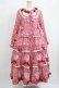 画像1: BABY,THE STARS SHINE BRIGHT / Sweet Gingham Dollロングワンピース Free エンジ H-25-09-26-005-BA-OP-NS-ZH (1)