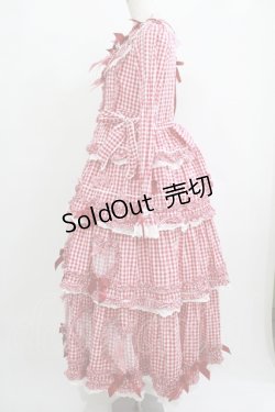 画像2: BABY,THE STARS SHINE BRIGHT / Sweet Gingham Dollロングワンピース Free エンジ H-25-09-26-005-BA-OP-NS-ZH