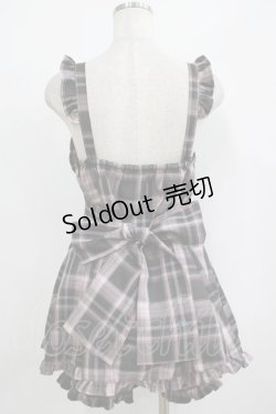 画像3: Ank Rouge / ハートエプロンSETUP M ピンクチェック H-25-09-26-039-CA-OP-NS-ZH