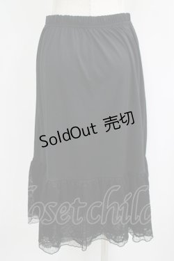 画像3: axes femme / フラワーレースミディペチスカート Free ブラック H-25-09-26-040-AX-SK-NS-ZH