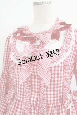 画像4: BABY,THE STARS SHINE BRIGHT / Sweet Gingham Dollロングワンピース Free エンジ H-25-09-26-005-BA-OP-NS-ZH