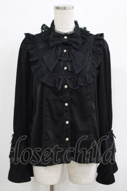 画像1: axes femme kawaii / ロココ姫袖ブラウス M ブラック H-25-09-26-044-AX-BL-NS-ZH