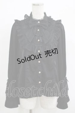 画像1: axes femme kawaii / ロココ姫袖ブラウス M ブラック H-25-09-26-044-AX-BL-NS-ZH