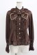 画像1: Dear Celine / Valentine's Chocolateブラウス L ブラウン H-25-09-26-045-LO-BL-NS-ZH (1)