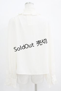 画像3: axes femme kawaii / スタンドフリルブラウス M 生成り H-25-09-26-047-AX-BL-NS-ZH