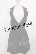 axes femme POETIQUE / ホルターロングベスト M ブラック H-25-09-26-1024-AX-TO-NS-ZH