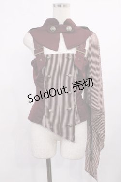 画像1: ALICE and the PIRATES / 狼さんのケープベスト&アームカバーセット Free ボルドー H-25-09-26-1025-PA-JA-NS-ZH