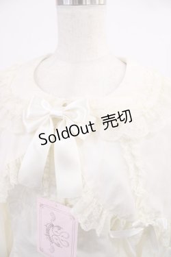 画像4: metamorphose / 【プラスサイズ】ケープ付き丸襟ブラウス プラスサイズ アイボリー H-25-09-26-1030-ME-BL-NS-ZH