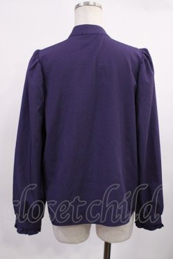 画像2: NOEMIE / ゴシックフリルオープンショルダーボウタイブラウス M 紫 H-25-09-26-1033-LO-BL-YZ-ZH