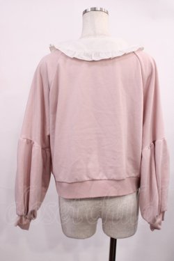 画像2: Secret Honey / 襟付きレースアップトップス Free ピンク H-25-09-26-1035-CA-TO-NS-ZH