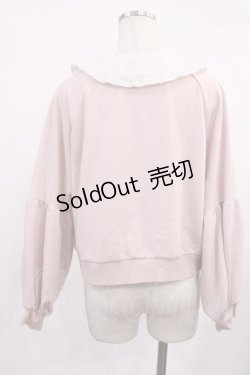 画像2: Secret Honey / 襟付きレースアップトップス Free ピンク H-25-09-26-1035-CA-TO-NS-ZH