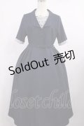 an another angelus / レースレイヤードクレリックワンピース Free NAVY H-25-09-26-1004-CA-OP-NS-ZH