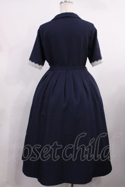 画像2: an another angelus / レースレイヤードクレリックワンピース Free NAVY H-25-09-26-1004-CA-OP-NS-ZH