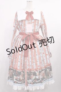 metamorphose / Happy Sewing Timeワンピース サイズ1 サックス赤 H-25